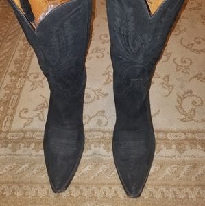 Lucchese Suede Black Boot 1883 Series